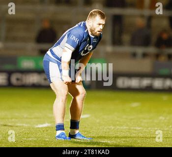 17 novembre 2023 ; AJ Bell Stadium, Salford, Lancashire, Angleterre; English Premiership Rugby, sale Sharks versus Newcastle Falcons ; Luke Cowan-Dickie of sale Sharks Banque D'Images