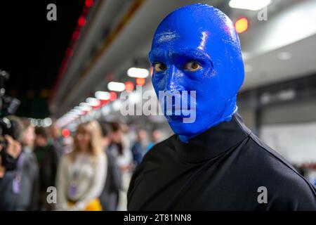 Las Vegas, États-Unis, le 17 novembre 2023, le Blueman Group participe aux essais, 22e manche du championnat de Formule 1 2023. Crédit : Michael Potts/Alamy Live News Banque D'Images