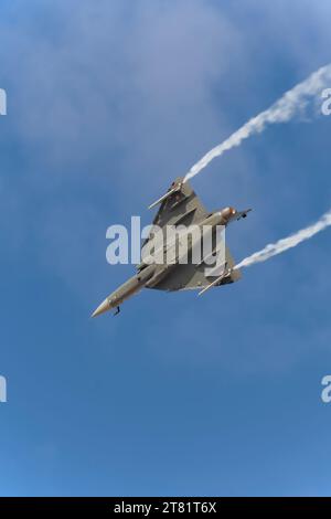 HAL Tejas au Dubai air Show 2023 à Dubaï, Émirats arabes Unis Banque D'Images