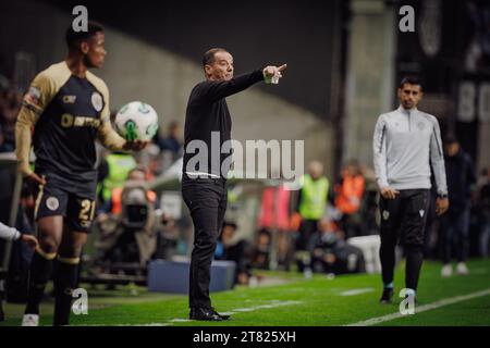 Petit (Armando Goncalves Teixeira) entraîneur de Boavista lors du match de Liga Portugal 23/24 entre le Boavista FC et le Sporting CP à l'Estadio do Bessa Seculo X. Banque D'Images