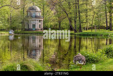 Pavillon anglais au parc du château de Pillnitz, Dresde, Saxe, Allemagne Banque D'Images