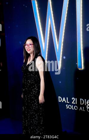 ROME, ITALIE - NOVEMBRE 17 : Fawn Veerasunthorn assiste à la première italienne de 'Wish' au Space Cinema Moderno Roma le 17 novembre 2023 à Rome, en Italie. Banque D'Images