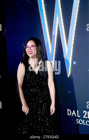 ROME, ITALIE - NOVEMBRE 17 : Fawn Veerasunthorn assiste à la première italienne de 'Wish' au Space Cinema Moderno Roma le 17 novembre 2023 à Rome, en Italie. Banque D'Images