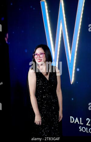 ROME, ITALIE - NOVEMBRE 17 : Fawn Veerasunthorn assiste à la première italienne de 'Wish' au Space Cinema Moderno Roma le 17 novembre 2023 à Rome, en Italie. Banque D'Images