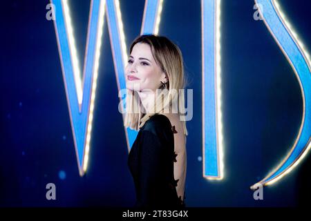 ROME, ITALIE - NOVEMBRE 17 : Giulia Elettra Gorietti assiste à la première italienne de 'Wish' au Space Cinema Moderno Roma le 17 novembre 2023 à Rome, I. Banque D'Images