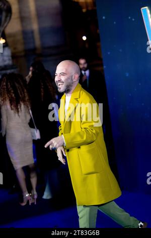 ROME, ITALIE - NOVEMBRE 17 : Giuliano Sangiorgi assiste à la première italienne de 'Wish' au Space Cinema Moderno Roma le 17 novembre 2023 à Rome, Italie. Banque D'Images