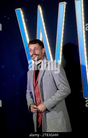 ROME, ITALIE - NOVEMBRE 17 : Ludovico Tersigni assiste à la première italienne de 'Wish' au Space Cinema Moderno Roma le 17 novembre 2023 à Rome, en Italie. Banque D'Images