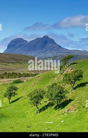 Suilven, Assynt, Wester Ross, Highalnds écossais, Royaume-Uni Banque D'Images