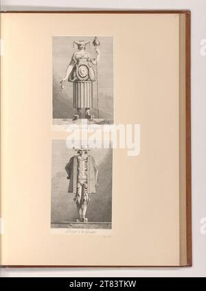 Benigno Bossi (graveur) Figures en robe allégorique. Gravure, gravure sur cuivre 1771, 1771 Banque D'Images