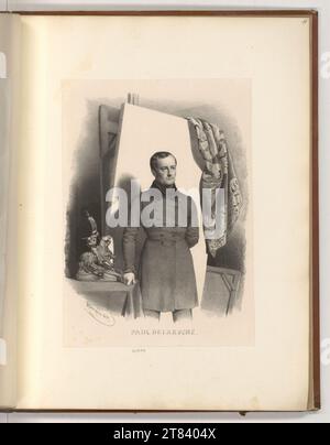 Charles Baugniet (Lithographie in) Portrapon Paul Delorisse. Lithographie 1837, 1837 Banque D'Images