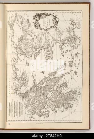 Marie-Gabriel-Florent-Auguste Choiseul-Gouffier (an der Entstehung Beteiligte r) carte de la Grèce antique. gravure 1782, 1782 Banque D'Images