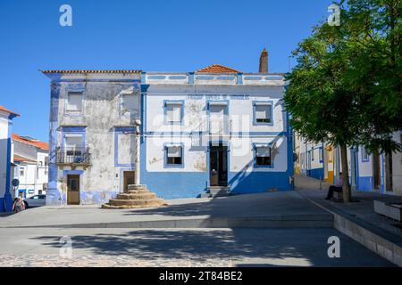 Boutique de tapisserie traditionnelle, Arraiolos, Portugal tapis Arraiolos, tapisserie Arraiolos, tapis Arraiolos ou tapis portugais à l'aiguille (en portugais, Ta Banque D'Images