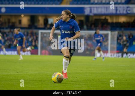 Chelsea, Royaume-Uni. 18 novembre 2023. Fran Kirby (Chelsea 14) en action lors du match de Barclays Womens Super League entre Chelsea et Liverppol à Stamford Bridge, Londres. (Tom Phillips/SPP) crédit : SPP Sport Press photo. /Alamy Live News Banque D'Images