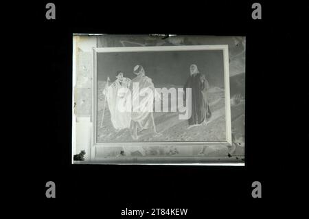 Johann Victor Krämer reproduction du tableau 'sur le chemin d'Emaus'. Fort autour de 1900 Banque D'Images