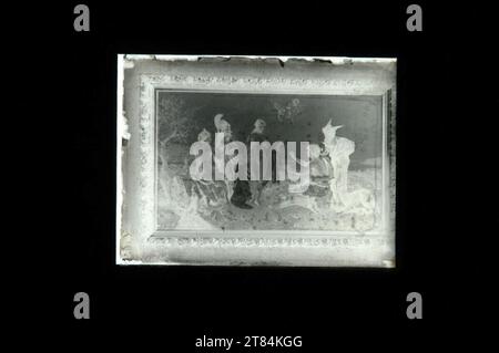 Johann Victor Krämer reproduction du tableau 'jugement du Paris'. Fort autour de 1900 Banque D'Images