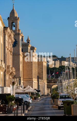 Église collégiale de Saint-Laurent, Vittoriosa, Malte Banque D'Images