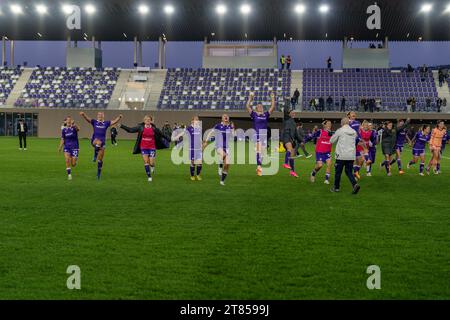 Florence, Italie. 18 novembre 2023. Florence, Italie, 22 octobre 2023 : lors du match de Serie A Women League entre Fiorentina Women et Como Women au Viola Park à Florence, Italie. (Sara Esposito/SPP) crédit : SPP Sport Press photo. /Alamy Live News Banque D'Images