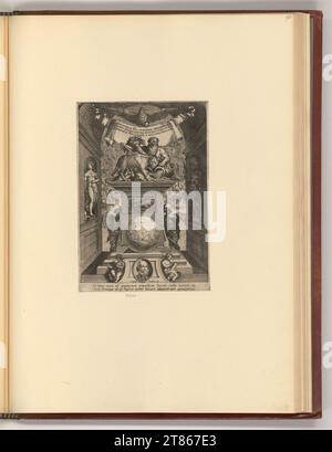 Servatius von Raben (graveur) Titleblatt, dieu du fleuve Tibre, Romulus et Remus, personnifications mythologiques. Gravure sur cuivre 1590-1635, 1590/1635 Banque D'Images