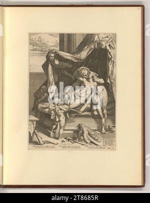 Hendrick Goltzius (graveur) Mars et Vénus. Gravure sur cuivre 1588, 1588 Banque D'Images