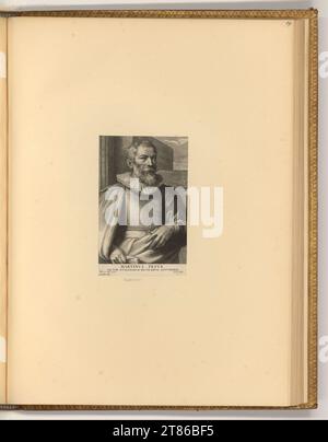 Schelte Adamsz. Bolswert (graveur) Portrait Maarten Pepyn. Gravure sur cuivre 1630-1645, 1630/1645 Banque D'Images