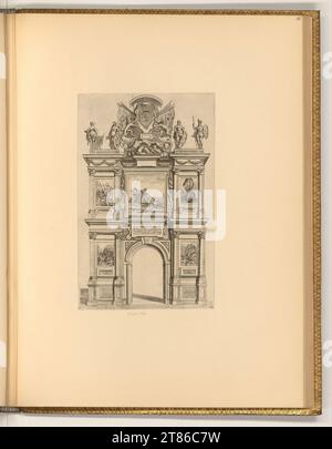 Pieter de Jode II (graveur) Arc de triomphe. Gravure sur cuivre, gravure 1636, 1636 Banque D'Images