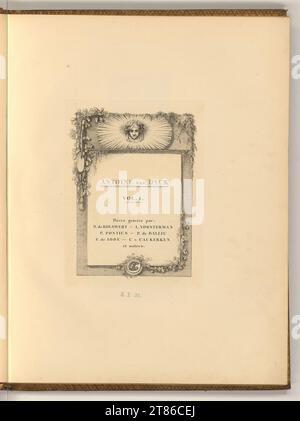 Joseph Fischer (Ausführende r Künstler in) Antoine Van Dyck vol. I. Toies paves Pavine privés The Raxes, L. Pontstersmus, P. Pantius, P. B'ler, PI., C. v. Cukets it autres. Gravure, plume après 1822 Banque D'Images