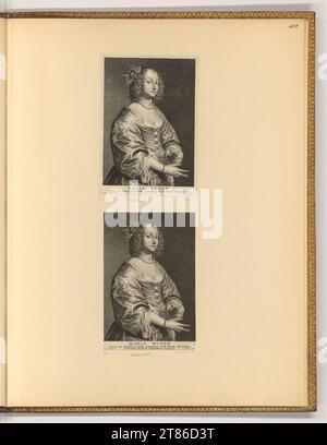 Schelte Adamsz. Bolswert (graveur) Portrait Mary Ruthven. Gravure sur cuivre 1630-1645, 1630/1645 Banque D'Images