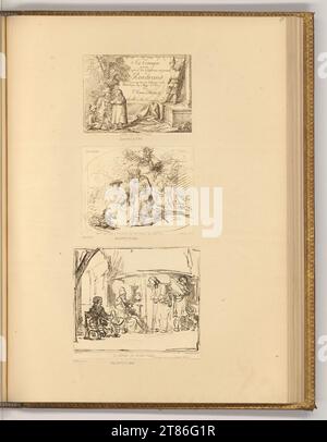 Johann Adam von Bartsch (graveur) scènes diverses. gravure 1782, 1782 Banque D'Images