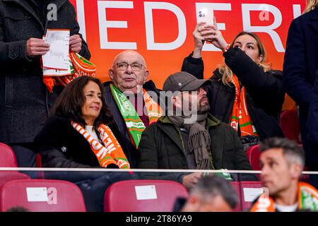 Amsterdam, pays-Bas. 18 novembre 2023. AMSTERDAM, PAYS-BAS - 18 NOVEMBRE : Michael van Praag lors du match du groupe B de la ronde qualificative de l'UEFA EURO 2024 entre les pays-Bas et la République d'Irlande au Johan Cruijff Arena le 18 novembre 2023 à Amsterdam, pays-Bas (photo Andre Weening/ Orange Pictures) crédit : Orange pics BV/Alamy Live News Banque D'Images