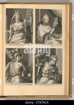 Crispin de passe (II) (graveur) personnifications des vertus. Gravure sur cuivre 1584-1670, 1584/1670 Banque D'Images