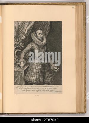 Crispin van de passe Portrait Wolfgang Wilhelm, Palatinat Comte de Neubourg. Gravure sur cuivre, gravure 1584-1637, 1584/1637 Banque D'Images