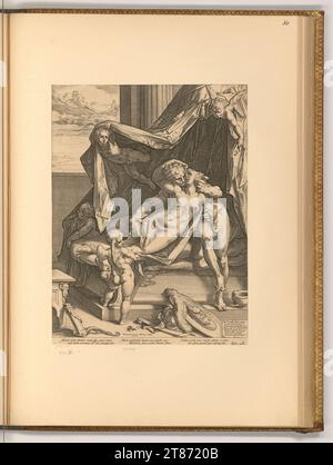 Hendrick Goltzius (graveur) Mars et Vénus. Gravure sur cuivre 1588, 1588 Banque D'Images