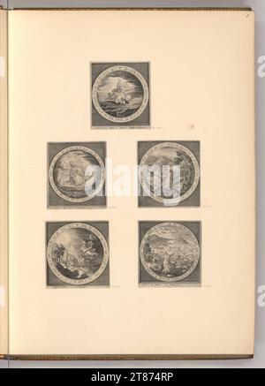 Nicolaes de Bruyn (graveur) la création jusqu'à l'expulsion du paradis. Gravure sur cuivre 1642-1665, 1642/1665 Banque D'Images
