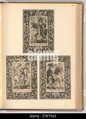 Nicolaes de Bruyn (graveur) les douze empereurs. Gravure sur cuivre 1594, 1594 Banque D'Images