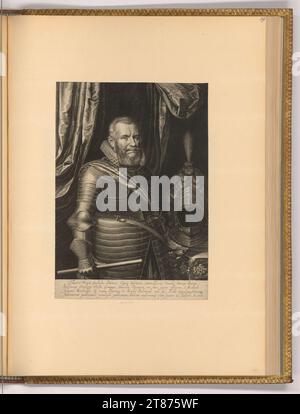 Boëtius Adamsz. Bolswert (graveur) Portrait Guillaume Louis, comte de Nassau-Dillenburg. Gravure sur cuivre 1616, 1616 Banque D'Images