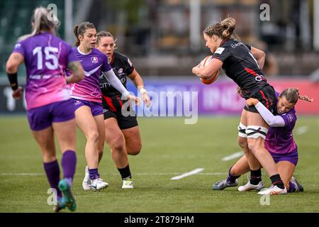 Sophie de Goede de Saracens Women lors du match des femmes Allianz Premier 15s entre Saracens Women et Loughborough Lightining au StoneX Stadium, Londres, Angleterre le 18 novembre 2023. Photo de Phil Hutchinson. Usage éditorial uniquement, licence requise pour un usage commercial. Aucune utilisation dans les Paris, les jeux ou les publications d'un seul club/ligue/joueur. Crédit : UK Sports pics Ltd/Alamy Live News Banque D'Images