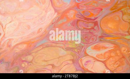 Peinture fluide abstraite colorée. Surface liquide multicolore Banque D'Images