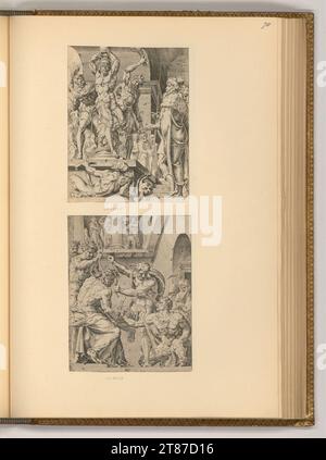 Dirck Volkertszoon Coornhert scènes de passion. Gravure, gravure sur cuivre 1540-1590, 1540/1590 Banque D'Images