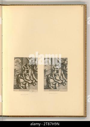 Guido Reni (Ausführende r Künstler in) Madone avec enfant. gravure 1600-1613, 1600/1613 Banque D'Images