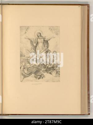 Gioan Antonio Lorenzini (graveur) le jour de l'Assomption. gravure 1685-1740, 1685/1740 Banque D'Images