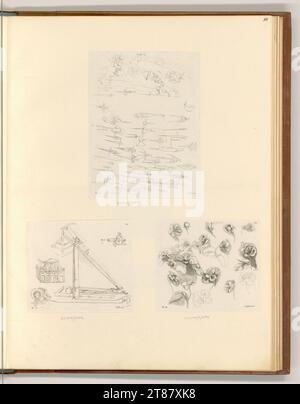 Carlo Giuseppe Gerli (graveur) études techniques ; études végétales. gravure 1777-1788, 1777/1788 Banque D'Images