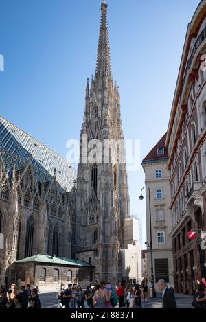 29 septembre 2023. Vienne, Autriche. Cathédrale gothique Saint-Étienne - célèbre monument de la capitale autrichienne Banque D'Images