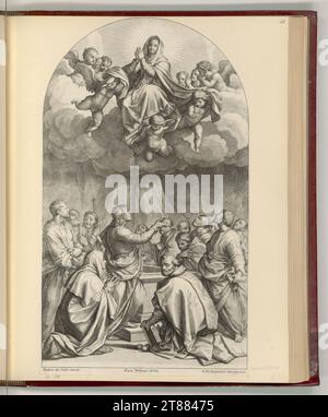 Gioan Antonio Lorenzini (graveur) le jour de l'Assomption. gravure 1685-1740, 1685/1740 Banque D'Images