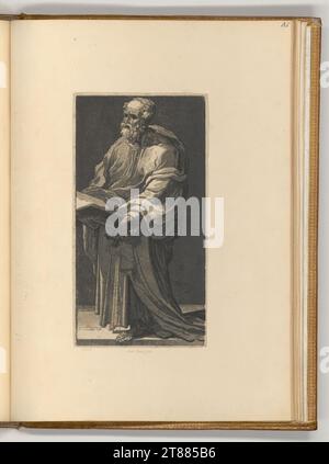 Domenico Beccafumi gen. Mecarino Saint Pierre. Gravure sur bois clair OBSCUR 1544-1547, 1544/1547 Banque D'Images