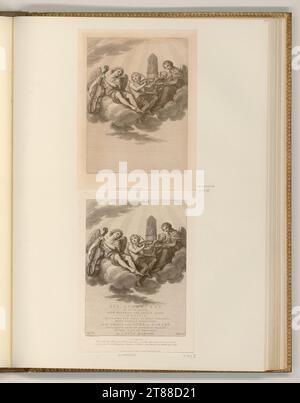 Francesco Bartolozzi (graveur) Frontispiz, vignette avec musiciens. Gravure, ponctuation 1787, 1787 Banque D'Images