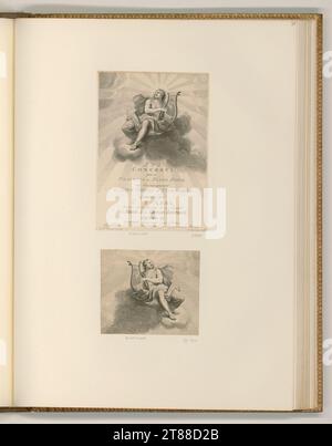 Francesco Bartolozzi (graveur) Frontispiz, livre de musique, Apollon avec Lyra. Gravure, gravure sur cuivre, ponctuation vers 1782 Banque D'Images