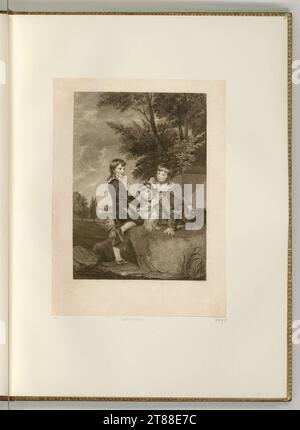 Francesco Bartolozzi (graveur) Lord Grantham, Honble Frederick Robinson et Honble Philip Robinson. Dotier Way, gravure 1791, 1791 Banque D'Images