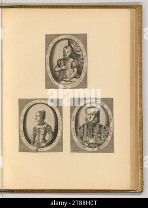 Pieter van der Heyden (graveur) Portraits. Gravure sur cuivre 1556, 1556 Banque D'Images