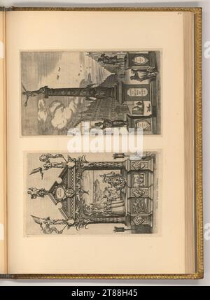 Pieter Van der Borcht (graveur) Pegma Friday ; la colonne de la victoire. Gravure sur cuivre 1602, 1602 Banque D'Images