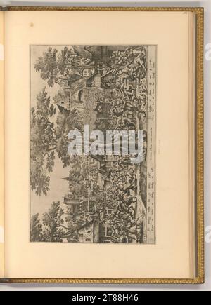 Pieter Van der Borcht (graveur) Grande messe flamande. gravure 1559, 1559 Banque D'Images